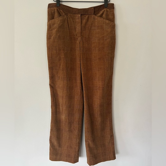 august silk Pants - August Silk Vintage Textured Plaid corduroy pants, GUC, Size 8